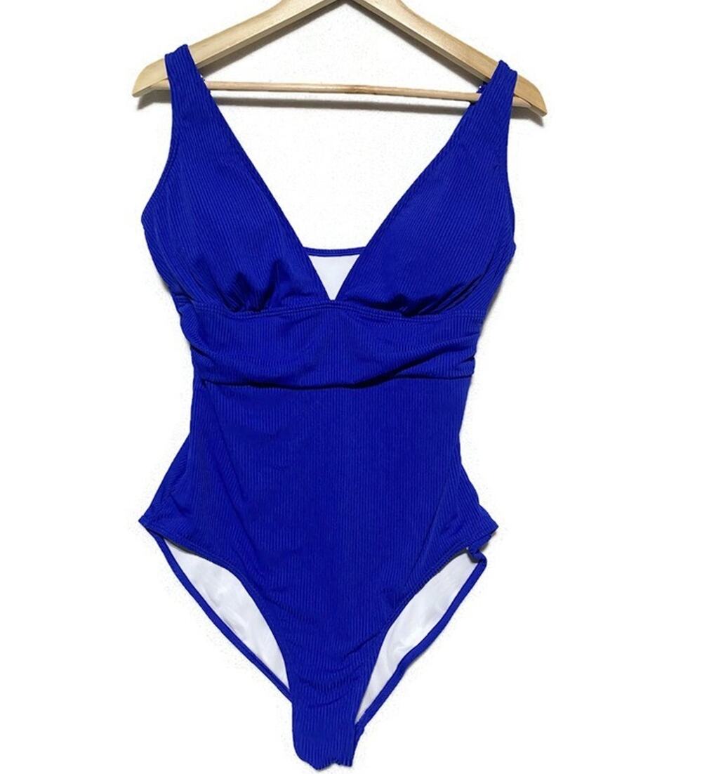 Eomenie Women's One Piece Swimsuit Tummy Control Blue XL New w/Tags Bathing Suit